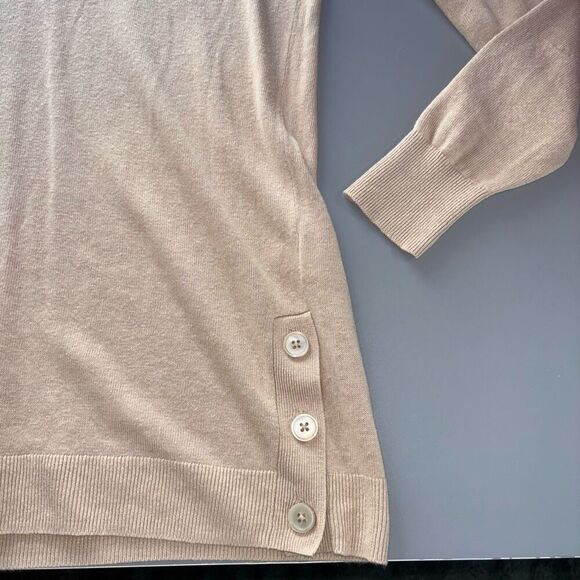 J. Crew Linen-blend button tunic sweater - Picture 10 of 12